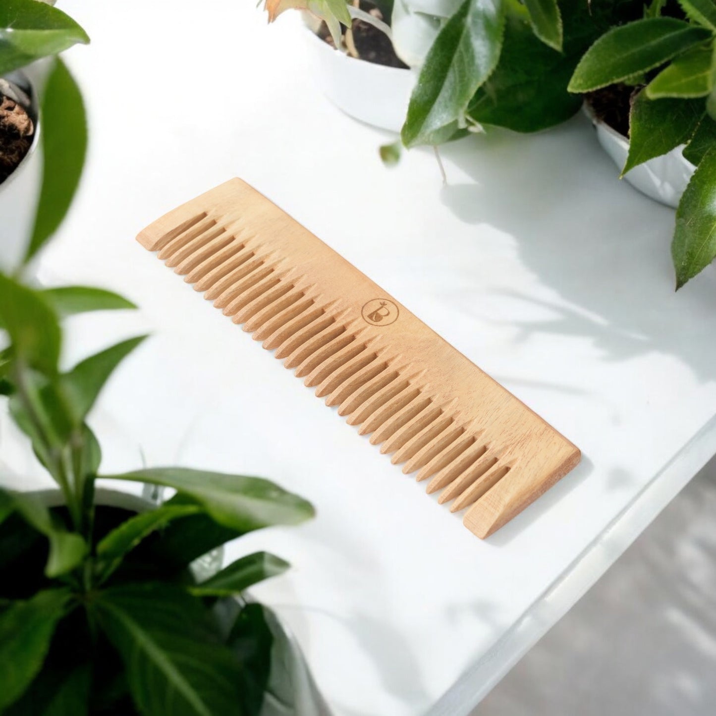 Neem Pocket Comb | 100% Natural Neem Wood Comb | Antimicrobial & Sustainable Hair Care