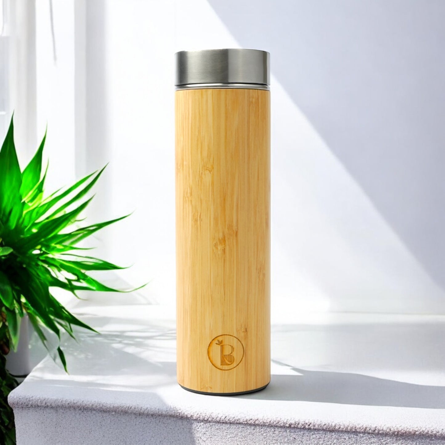 Detox Bamboo Flask| Bamboo Bottle with Infuser | 500ml | Eco-Friendly & Leak-Proof | Perfect for hot and cold drinks