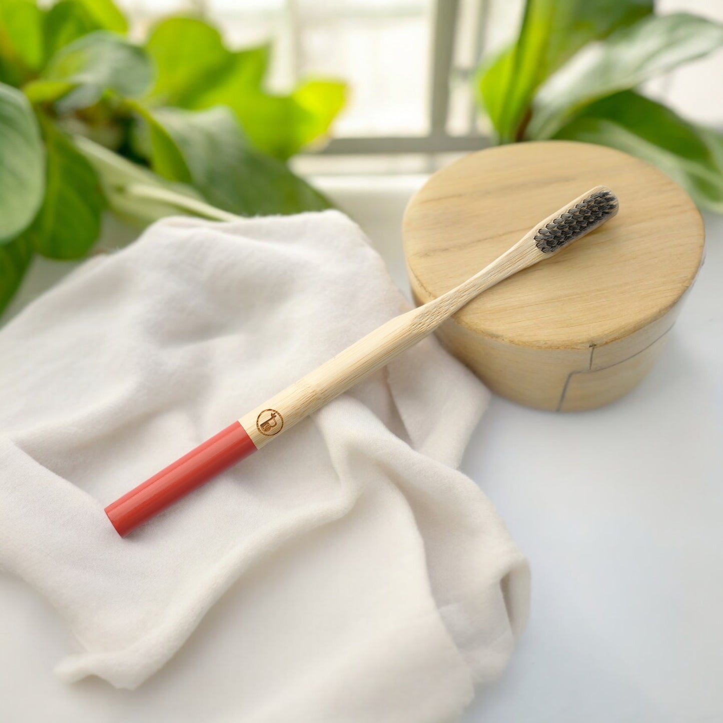 Bamboo Toothbrush | Charcoal-Infused Bristles | Biodegradable Eco-Friendly Handle (SET OF 2)